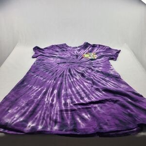 Walt Disney world, purple black and white tie dyed T-shirt